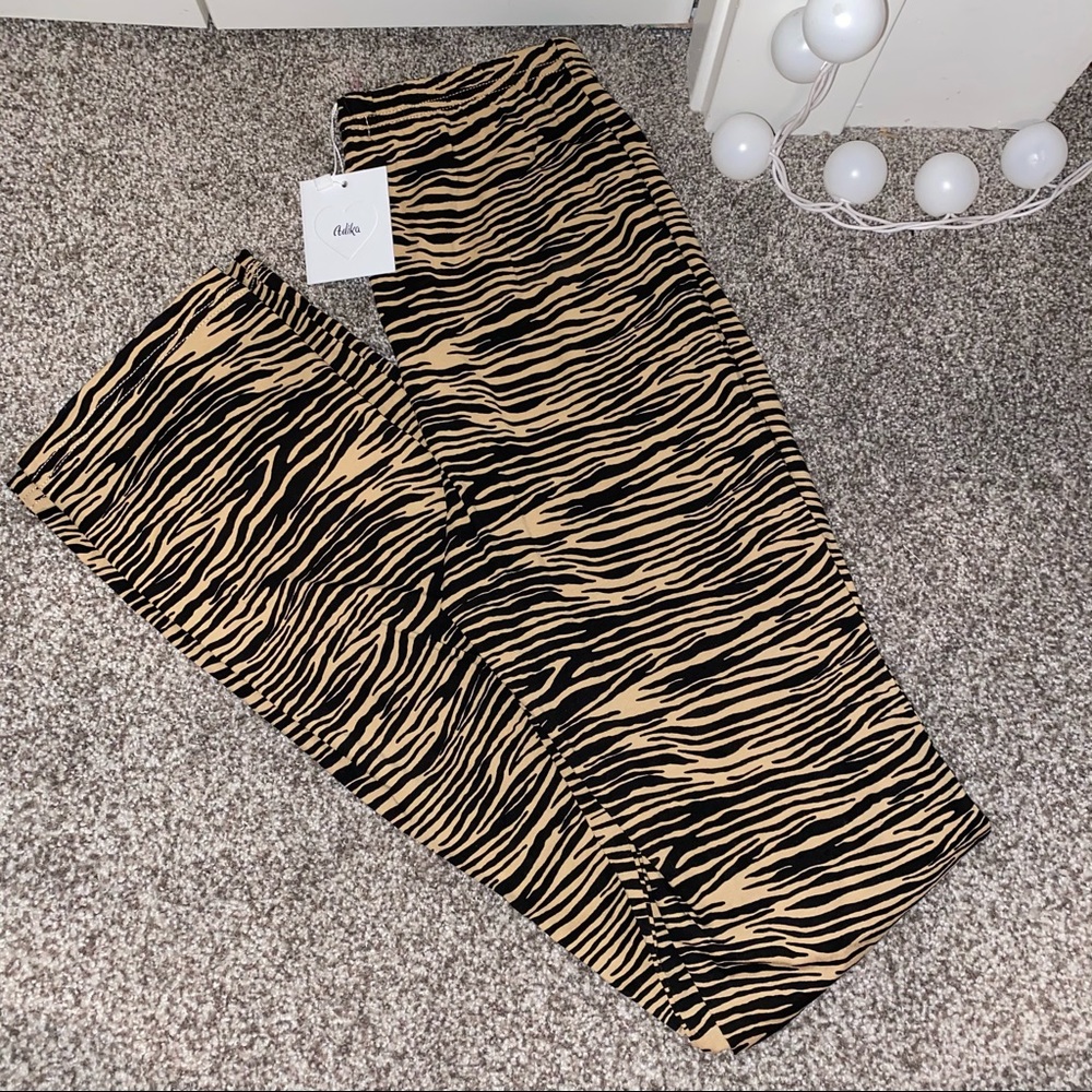Adika Tiger Print Flare Pants